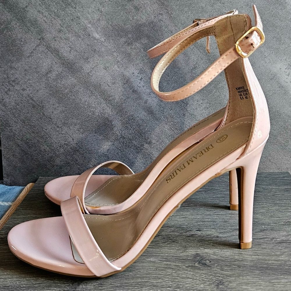 Dream Pairs KARRIE ankle strap Stiletto high heels size 8.5 PINK - Picture 5 of 16